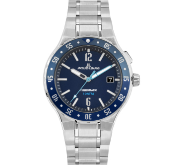 Jacques Lemans 1-2109GH Hybromatic  Uhr Herren Edelstahl 10Bar